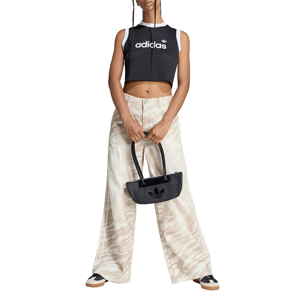 Adilenium Season 6 Zebra Print Wide Leg Denim Pants