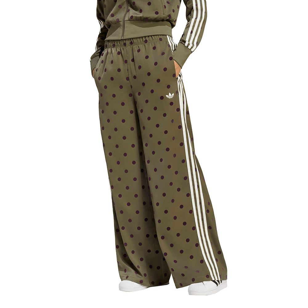 Satin Polka Dots Wide Leg Pant