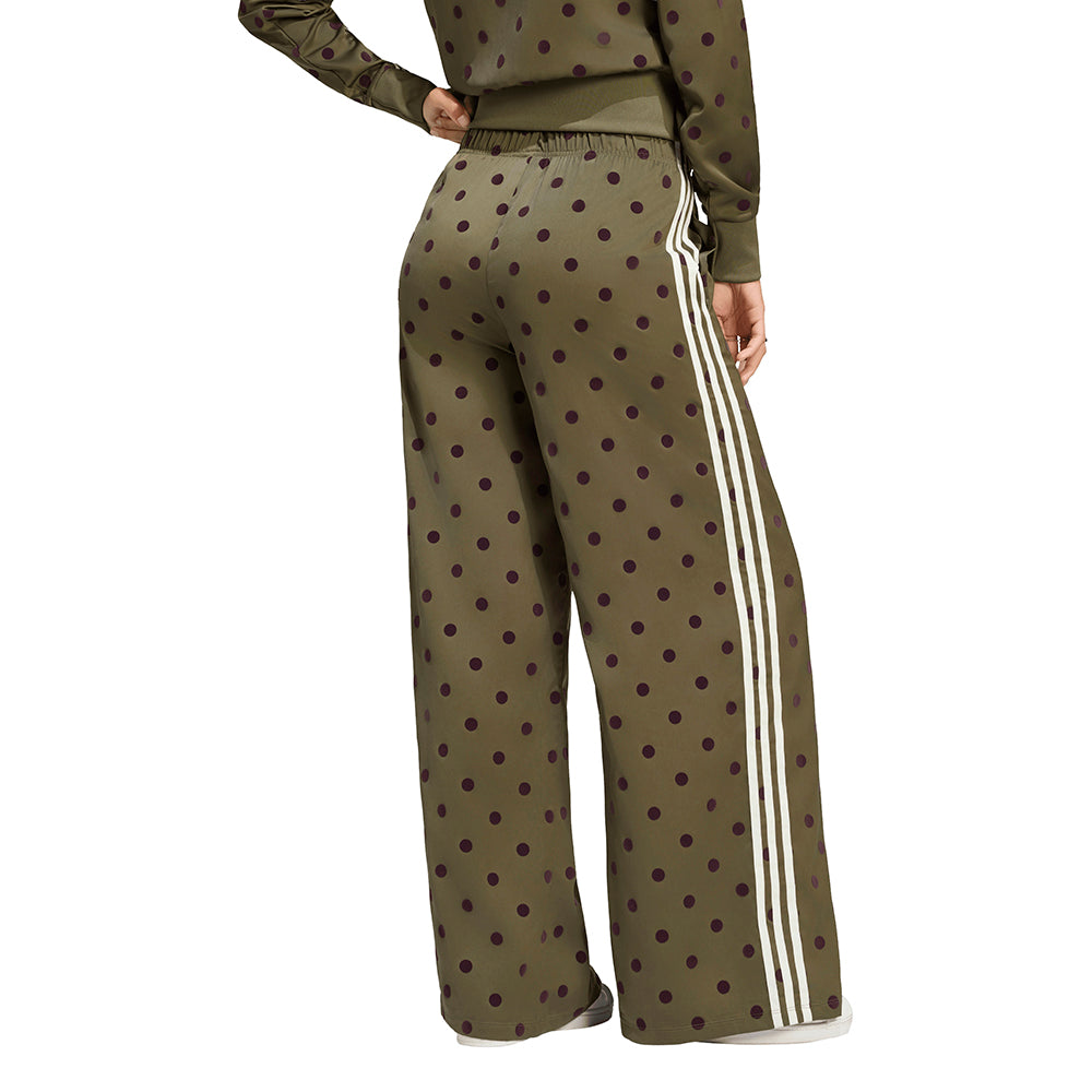 Satin Polka Dots Wide Leg Pant