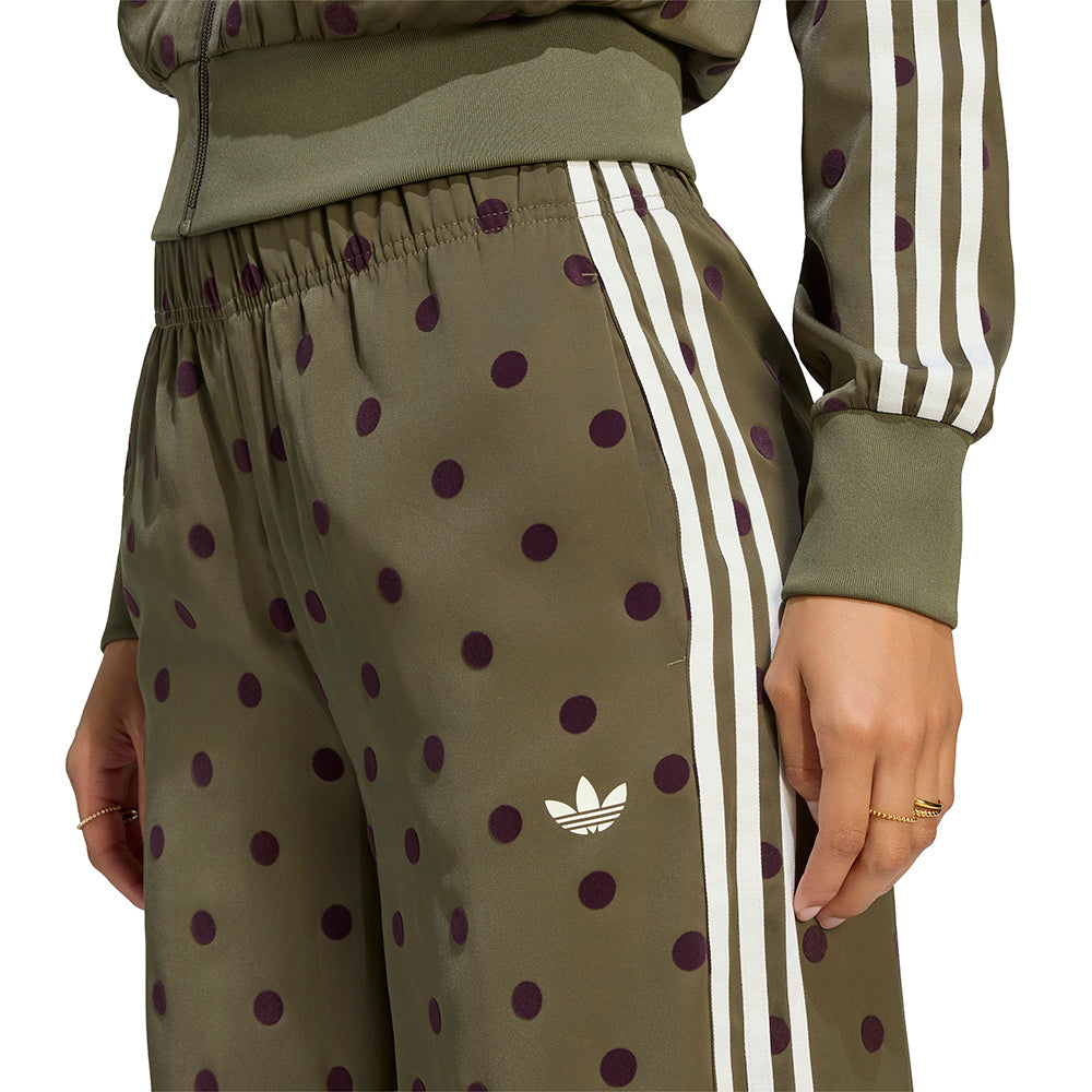 Satin Polka Dots Wide Leg Pant