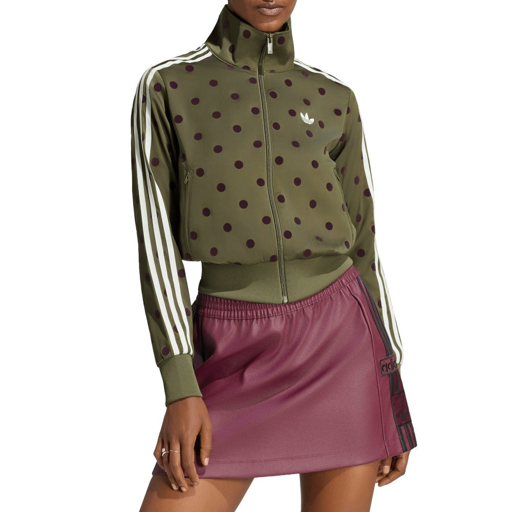 Satin Polka Dots TT Track Top