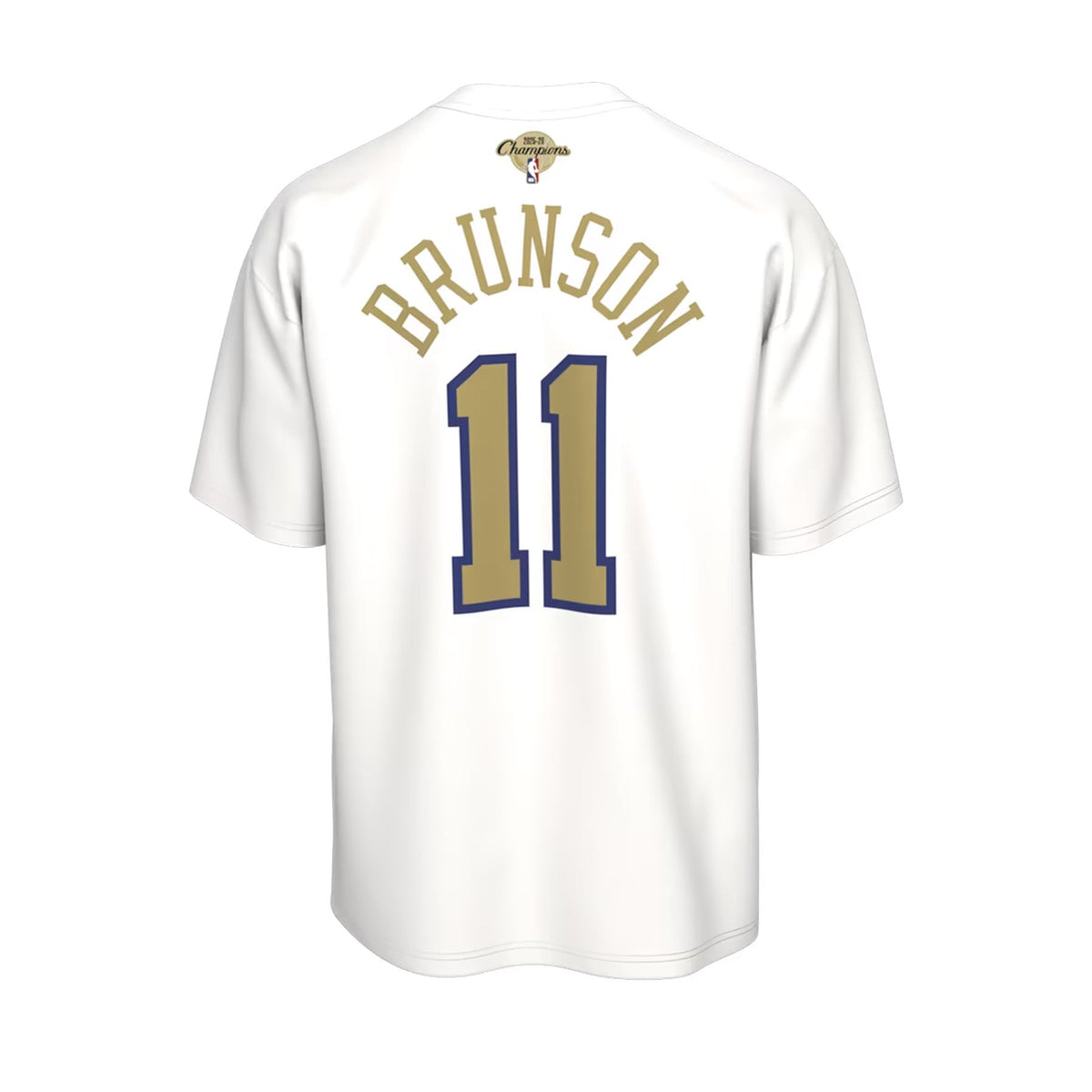 Nike x New York Knicks Jalen Brunson Trophy Ring Banner Tee White