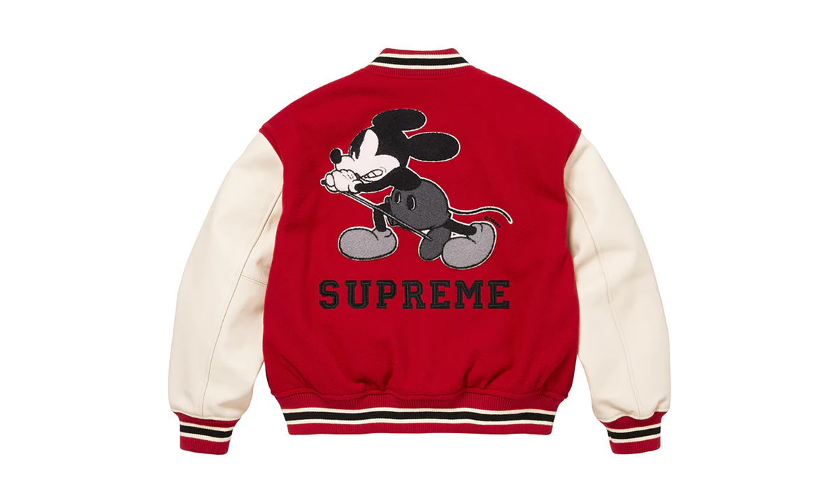 Number (N)ine Mickey Varsity Jacket "FW25 - Red" SU26191