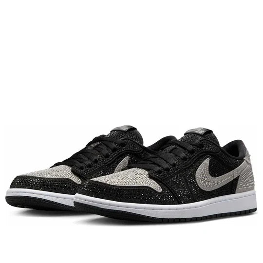 HM9208 001 Air Jordan 1 Retro Low OG Swarovski Stealth (Women's)