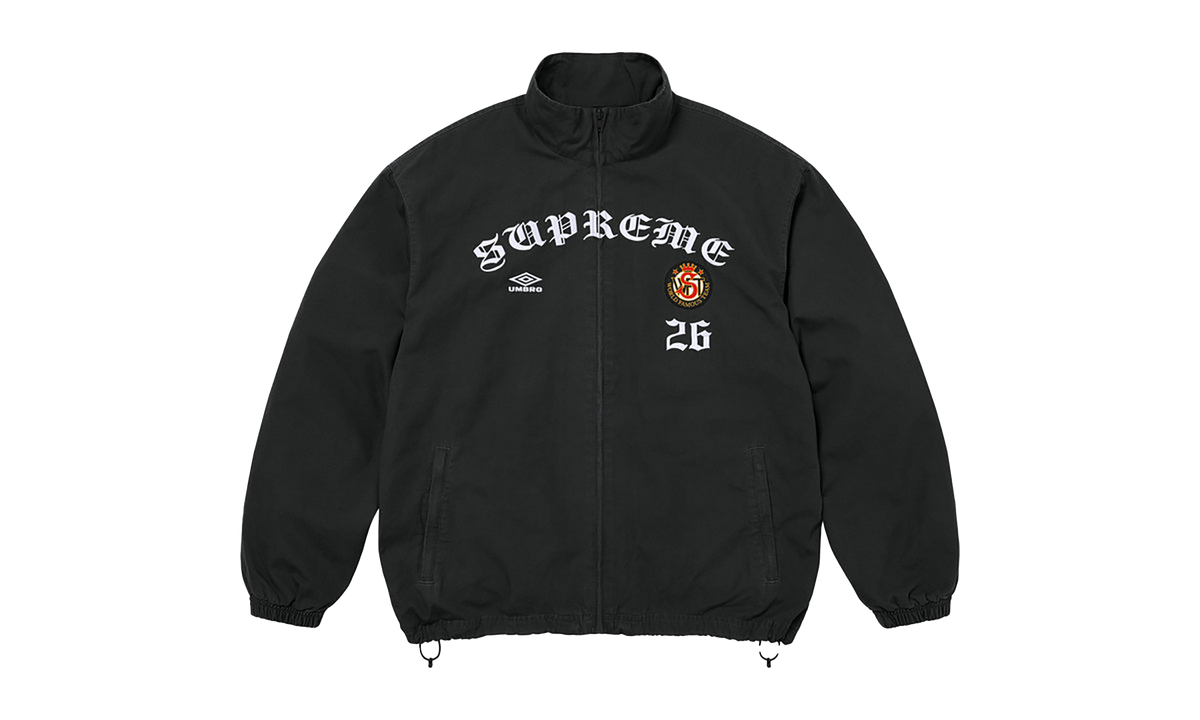 Umbro® Cotton Ripstop Track Jacket "FW26 - Black" SU28805