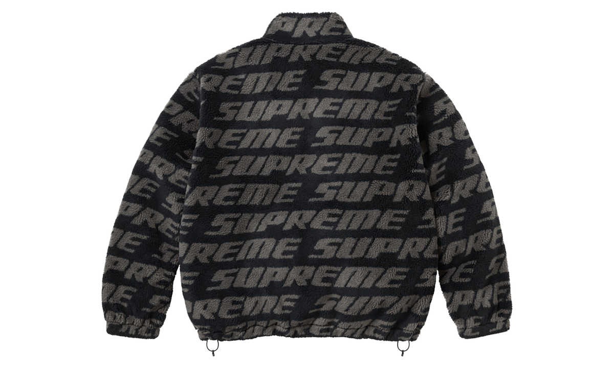 Repeat Jaquard Fleece Jacket "FW26 - Black" SU28444