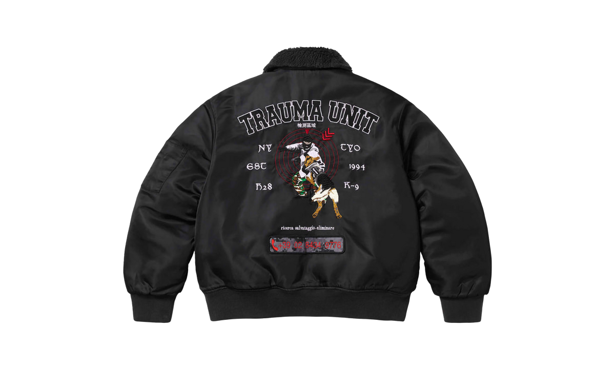 AOI Nylon Bomber Jacket "SS25 - Black" SU25485