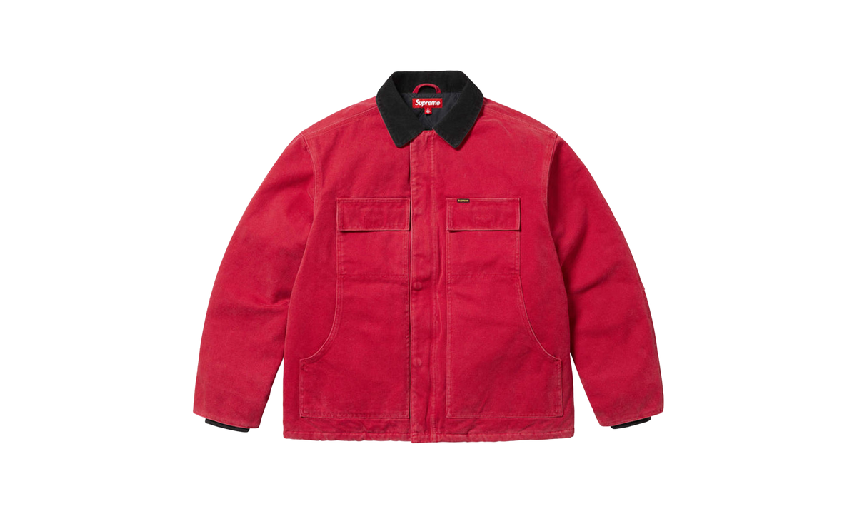 Old English Canvas Work Jacket "SS25 - Red" SU25063