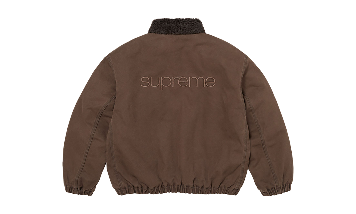 Faux Shearling Lined Bomber Jacket "FW26 - Brown" SU28915