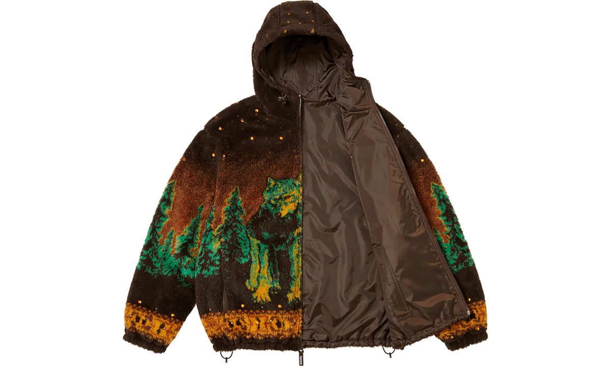b.b. Simon Reversible Hooded Fleece Jacket "FW25 - Brown" SU26716