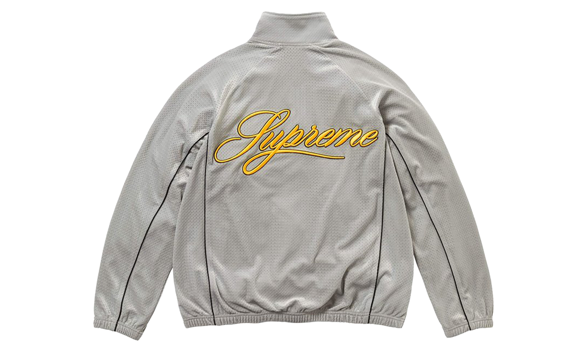 Velour Mesh Track Jacket "SS26 - Silver" SU28158