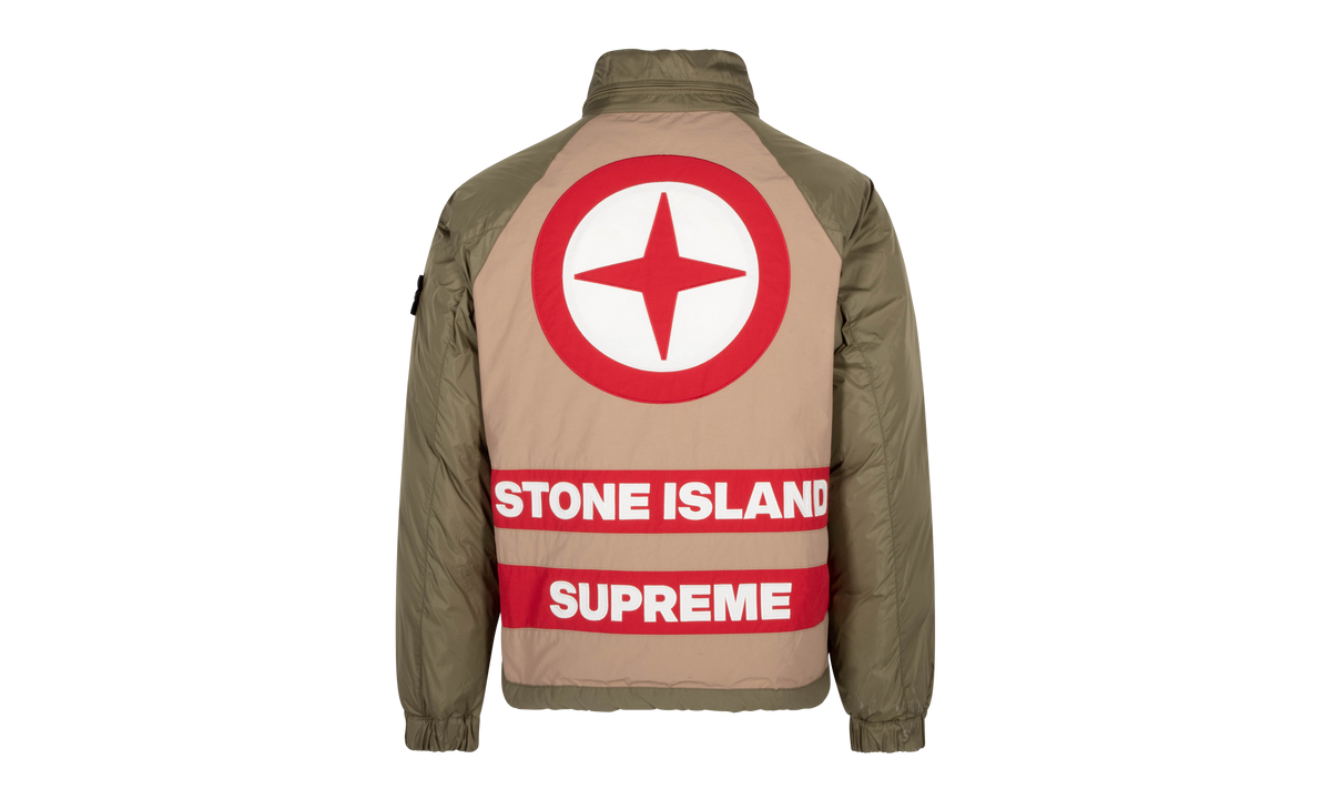 Supreme Stone Island Reversible Down Puffer Jacket "Olive" SU633